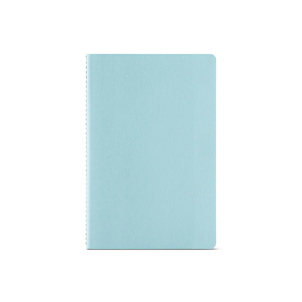 Petit carnet de notes recyclé A5 personnalisable Bronte Bleu pastel